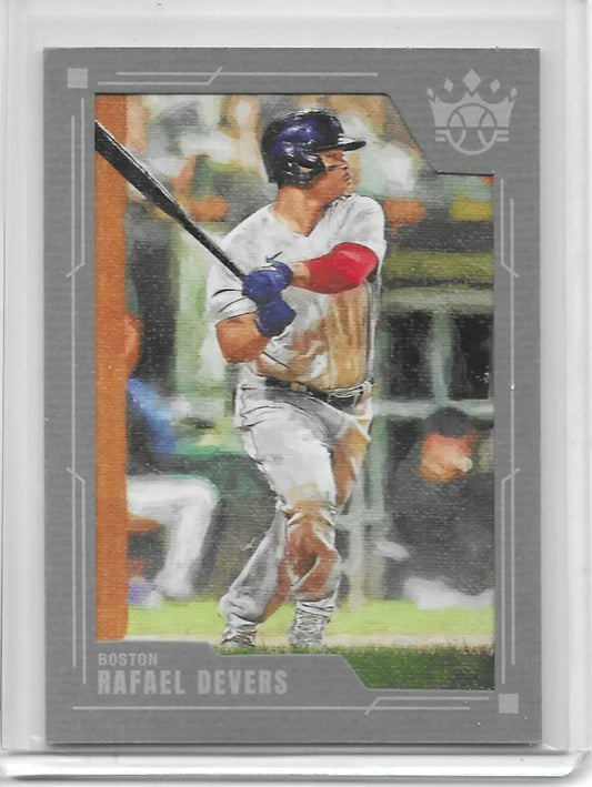 2022 Diamond Kings Base Gray Frame #41 Rafael Devers Boston Red Sox (697) - Baseball Card Single