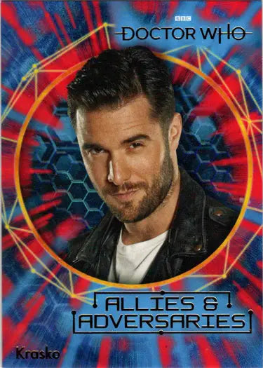 Doctor Who trading card of insert card HA18 featuring Krasko from Series 11 & 12