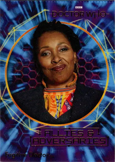 Doctor Who insert card UA17 featuring Fugitive Dr. from Allies Adversaries series
