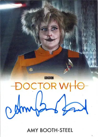 Signed Amy Booth-Steel Autograph Card from 2022 Doctor Who Series 11 & 12 hyph3n