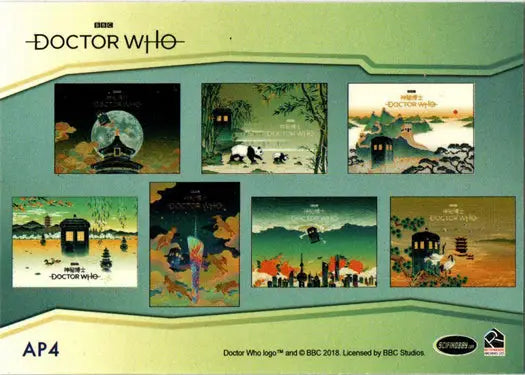 Doctor Who art card from 2022 Asia Paintbrush UK Poster Card AP4 Guangzhou design