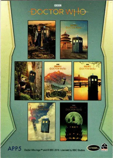 Doctor Who Asia Posters Card featuring Series 11 & 12 in Hangzou design APP5