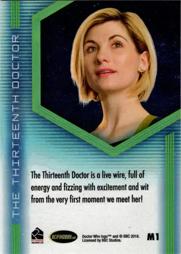 Doctor Who trading card featuring Thirteenth Doctor character mirror insert M1