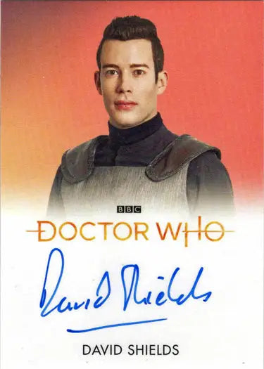 Signed Doctor Who David Shields Full Bleed Autograph Card for collectors