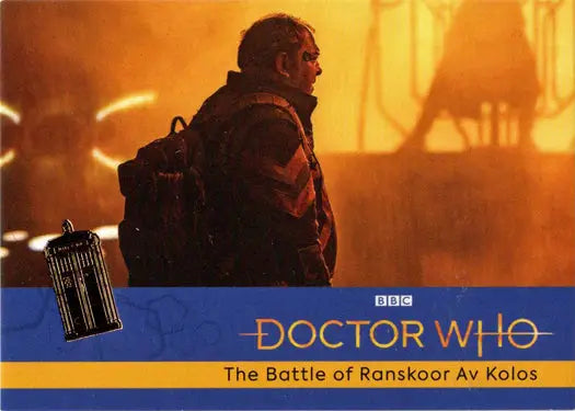 Doctor Who DVD cover featuring the 2022 Gold Parallel Card from Series 11 & 12
