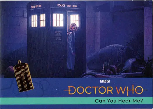 Doctor Who book cover featured on 2022 Gold Parallel Card from hobby edition series