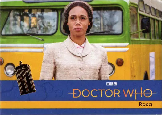 Doctor Who Rosa gold parallel card from 2022 Series 11 & 12 collectible set