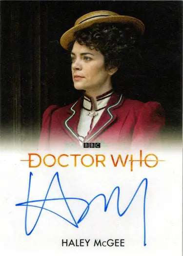 Signed Haley McGee Autograph Card from 2022 Doctor Who Series 11 & 12