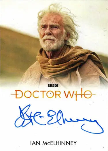 Signed Ian McElhinney Bleed Autograph Card from the 2022 Doctor Who Series 11 & 12