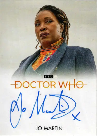 Jo Martin autographed Doctor Who bleed autograph card from 2022 Series 11 & 12