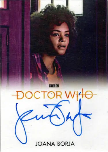Signed Joana Borja Bleed Autograph Card from 2022 Doctor Who Series 11 & 12