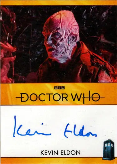 Signed Kevin Eldon Bordered Autograph Card from 2022 Doctor Who Series 11 & 12