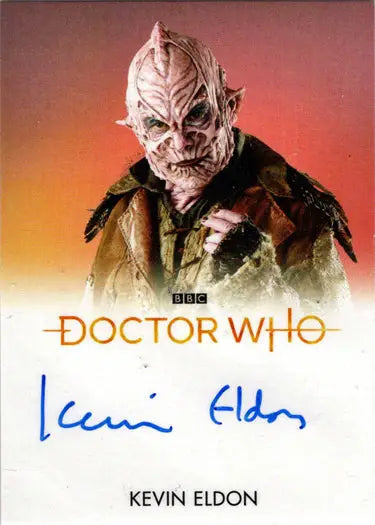 Signed Kevin Eldon Autograph Card from 2022 Doctor Who Series 11 & 12 Full Bleed Autograph Card