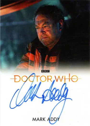 Signed Mark Addy Bleed Autograph Card from 2022 Doctor Who Series 11 & 12