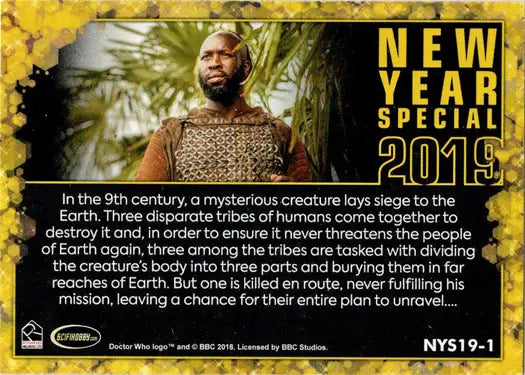 Doctor Who trading card from 2022 Doctor Who Series 11 & 12 New Year Special