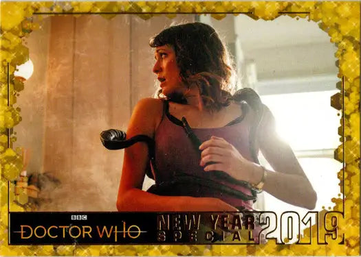 Woman entangled by alien tech from the 2022 Doctor Who Year Special trading cards