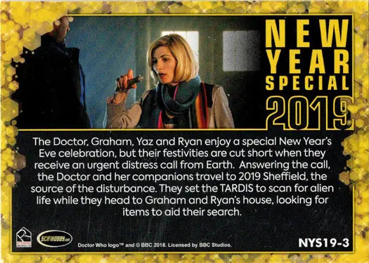 Doctor Who special trading card from the 2022 Series 11 & 12 New Year Special