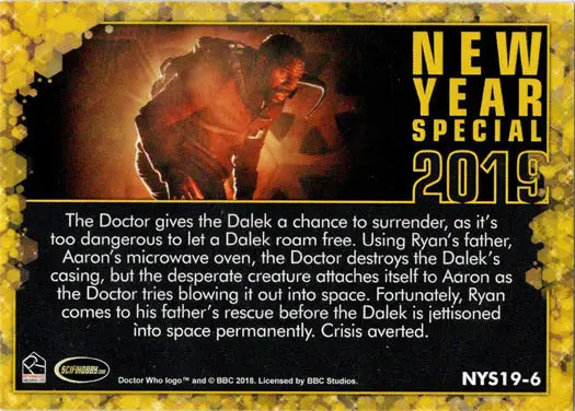 Doctor Who trading card from 2022 Series 11 & 12 New Year Special 2019