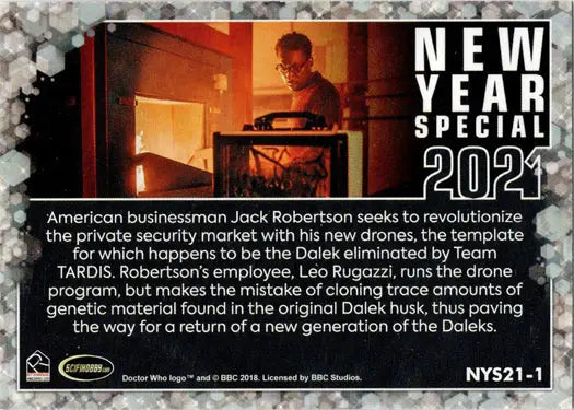 Doctor Who trading card from 2022 Series 11 & 12 New Year Special Revolution Daleks