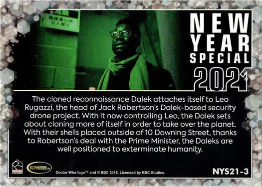 Doctor Who trading card featuring Revolution Daleks from the 2022 New Year Special