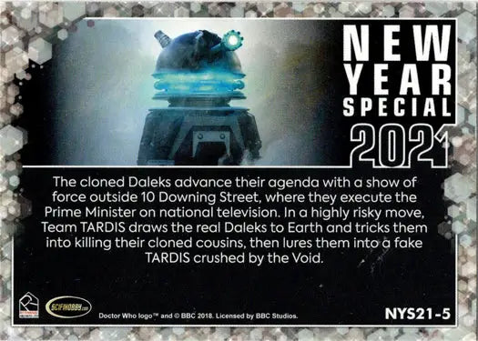 Doctor Who trading card from the 2022 Series 11 & 12 Year Special Revolution Daleks