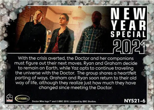 Doctor Who New Year Special 2021 trading card from 2022 Doctor Who Series set