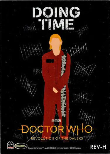 Doctor Who Revolution of the Daleks cover art on 2022 poster card for Year Special