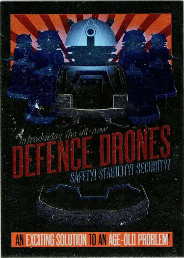 Dalek-themed advertisement on 2022 Doctor Who Year Special Poster Card REV-H