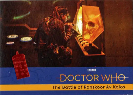 Doctor Who DVD cover featuring the 2022 Orange Parallel Card from Series 11 & 12