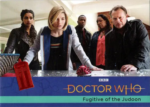 Doctor Who promotional image featuring 2022 Edition Orange Foil Parallel Card 43