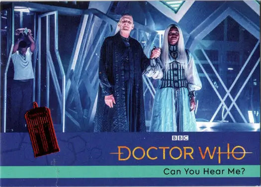 Doctor Who postcard featuring red parallel card from the 2022 hobby edition series