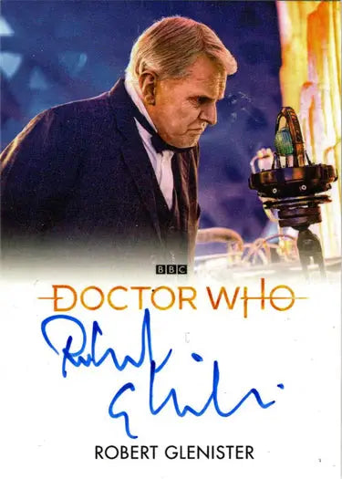 Signed Robert Glenister Autograph Card from 2022 Doctor Who Series 11 & 12
