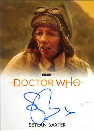 Signed Seylan Baxter Autograph Card from 2022 Doctor Who Series 11 & 12 Bleed Autograph Card