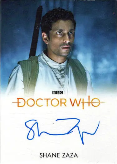 Signed Shane Zaza Bleed Autograph Card from 2022 Doctor Who Series 11 & 12