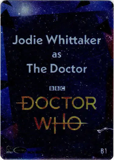 Metal insert card featuring Jodie Whitaker from 2022 Doctor Who Series 11 & 12