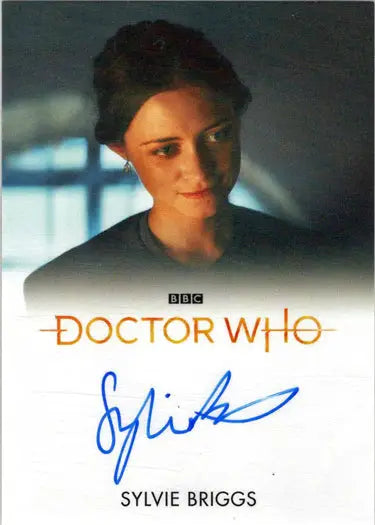 Signed Sylvie Briggs Bleed Autograph Card from 2022 Doctor Who Series 11 & 12