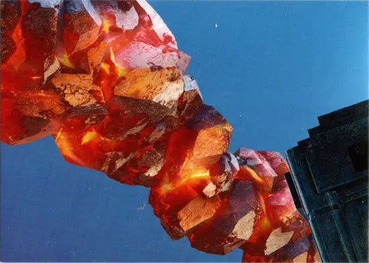 Fiery crystal formation on the 2022 Doctor Who Series 11 & 12 puzzle insert card