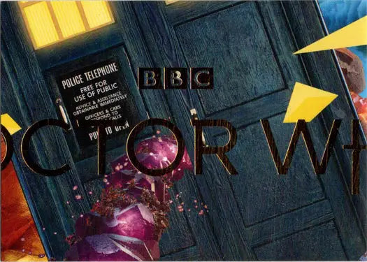 Doctor Who title card for 2022 Doctor Who Series 11 & 12 puzzle insert card