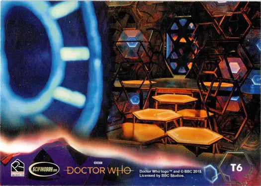 Doctor Who trading card featuring TARDIS from Series 11 & 12 puzzle insert card