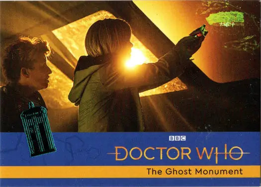 Doctor Who teal parallel card featuring The Ghost Monument from Series 11 & 12