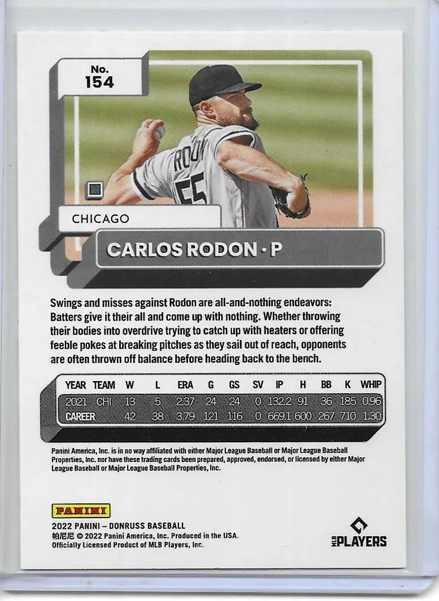 2022 DONRUSS 100 EMOJI CARLOS RODON 053/100 (699) - Baseball Card Single