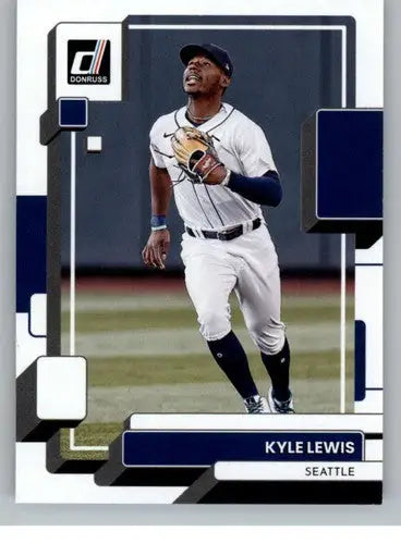 Kyle Lewis baseball card with original gloss, 2022 Donruss NM-MT Mariners ID 42273