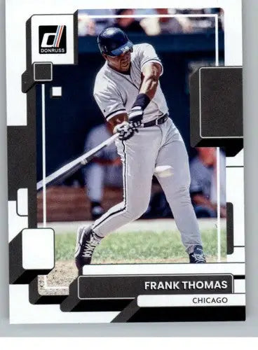 Original gloss Frank Thomas baseball card 2022 Donruss NM-MT White Sox ID 42274