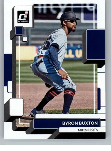 Byron Buxton baseball card with original gloss in NM-MT condition from 2022 Donruss