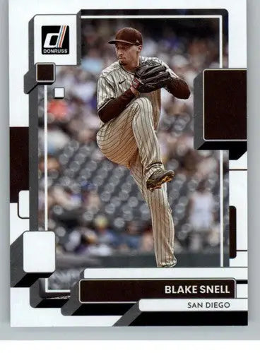 Blake Snell baseball card from 2022 Donruss with original gloss, Padres ID 42290