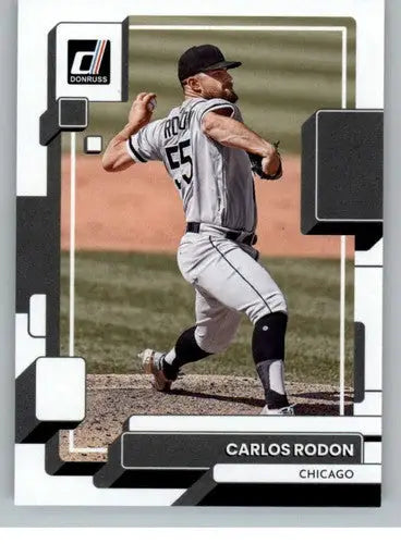 Carlos Rodon baseball card with original gloss, 2022 Donruss NM-MT White Sox