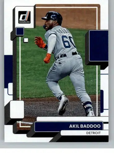 Original gloss Baseball card featuring Akil Baddoo NM-MT from 2022 Donruss #161