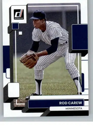Rod Carew baseball card with original gloss, 2022 Donruss NM-MT Twins ID:42306