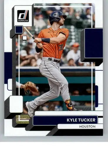Original gloss Kyle Tucker baseball card 2022 Donruss NM-MT Astros ID:42315