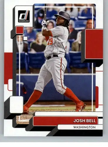 2022 Donruss Josh Bell baseball card with original gloss NM-MT Nationals ID 42317